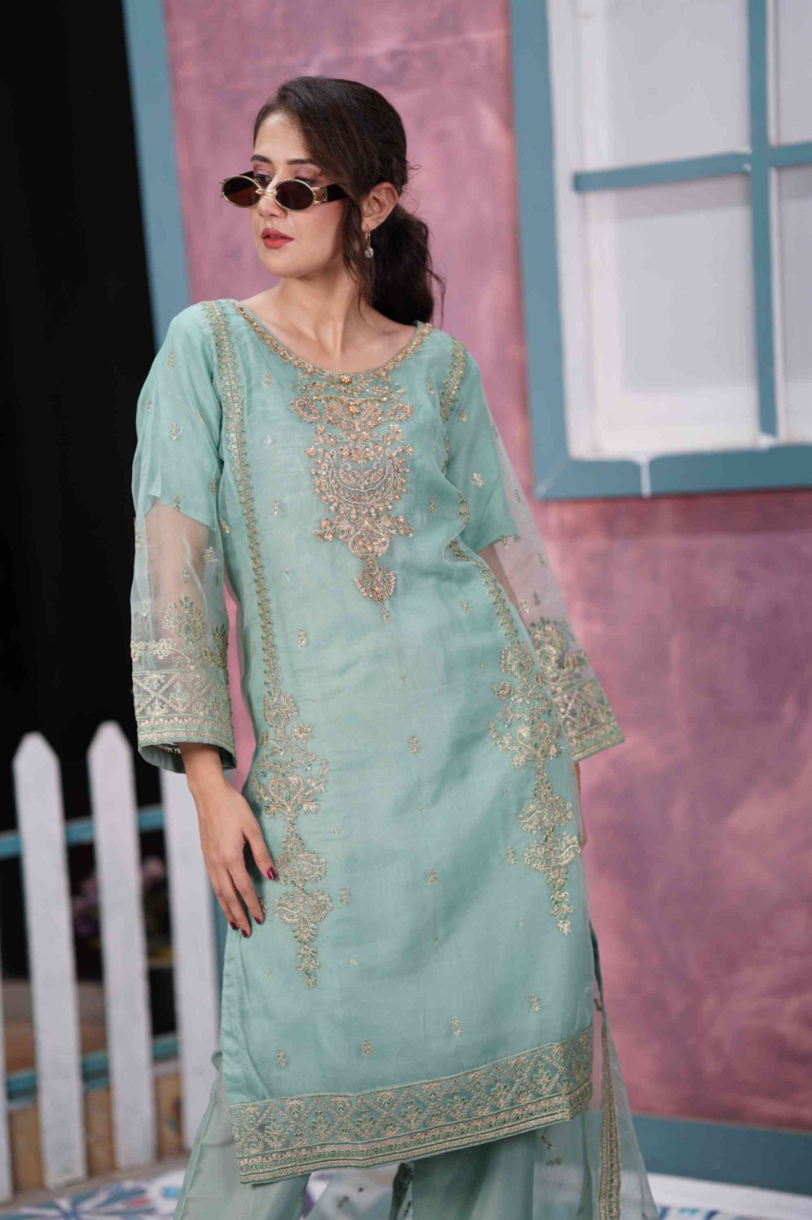 EMBROIDERED ORGANZA OUTFIT | TK-3546